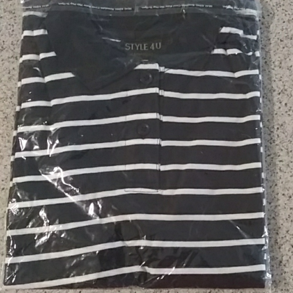 Size small Style 4U polo Tee.